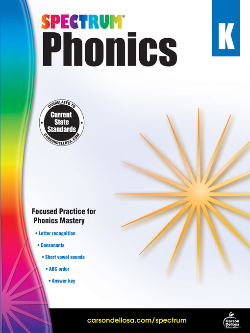 Title details for Spectrum Phonics, Grade K by Spectrum - Available